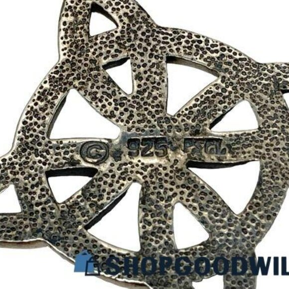 Peter Stone Sterling Celtic Knot and Chain Necklace - Picture 4 of 4